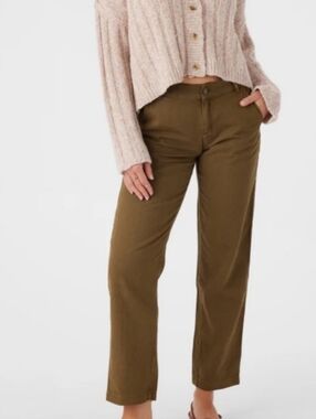 O'Neill Women's Slim Olive Cargo Pant size 28